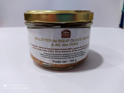 Rillettes Boeuf Olives vertes & Ail des Ours