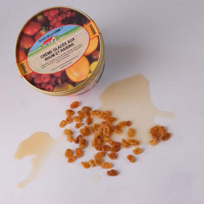 Crème Glacée Rhum Raisins