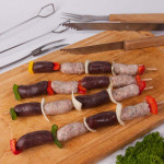 Brochette boudin noir-andouillette